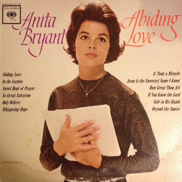 Anita Bryant — Abiding Love, vinyl LP album cover