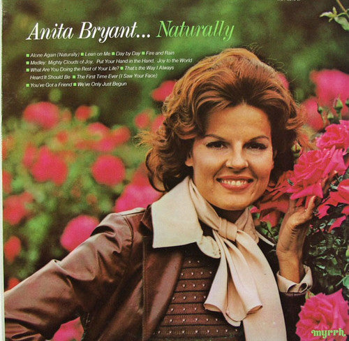Anita Bryant — Naturally, vinyl LP album cover