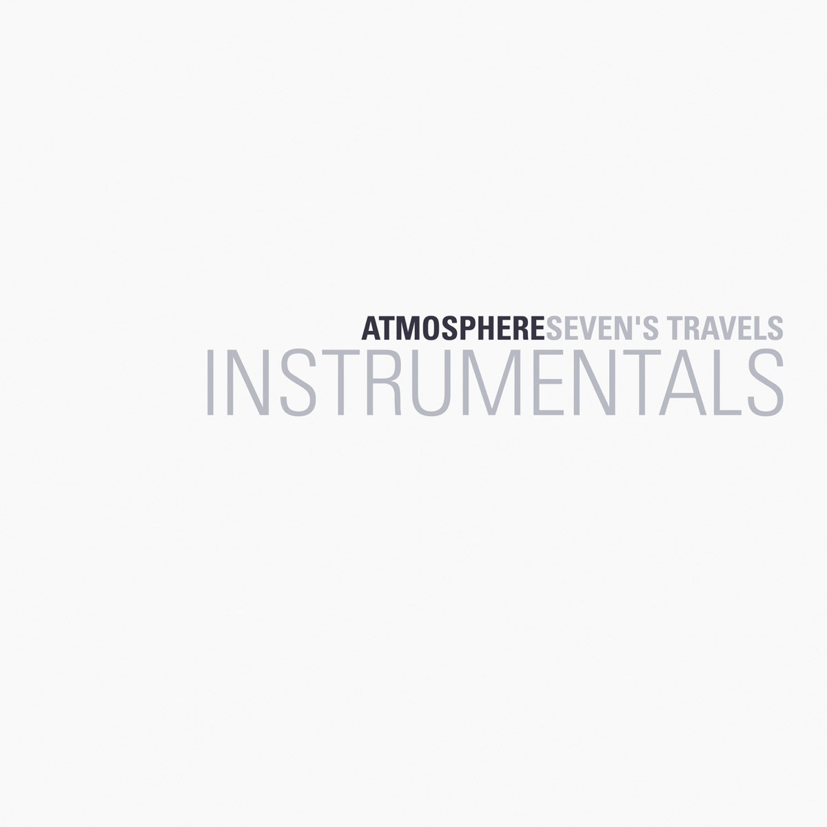 Atmosphere, Slug & Ant — Seven's Travels (Instrumental Version), vinyl LP album cover
