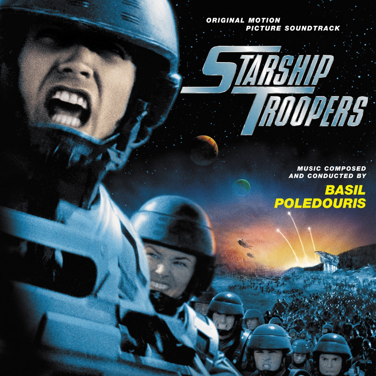 Basil Poledouris — Starship Troopers (Original Motion Picture Soundtrack), vinyl LP album cover