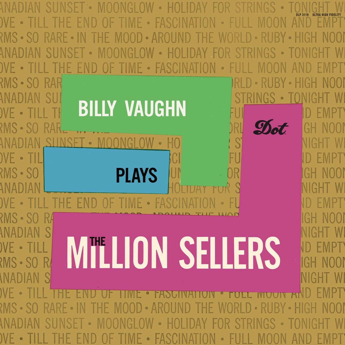 Billy Vaughn — Billy Vaughn Plays The Million Sellers, vinyl LP album cover