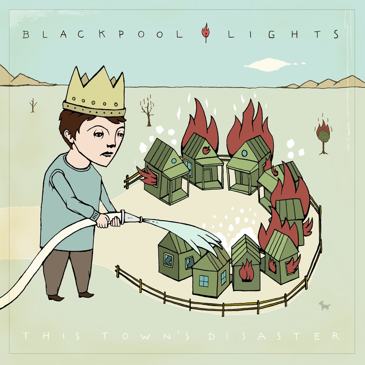 Blackpool Lights — This Town's Disaster, vinyl LP album cover