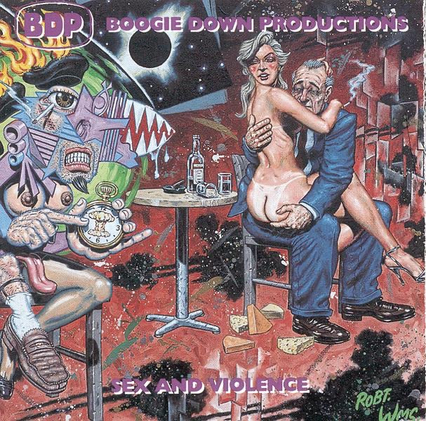 Boogie Down Productions — Sex and Violence, vinyl LP album cover