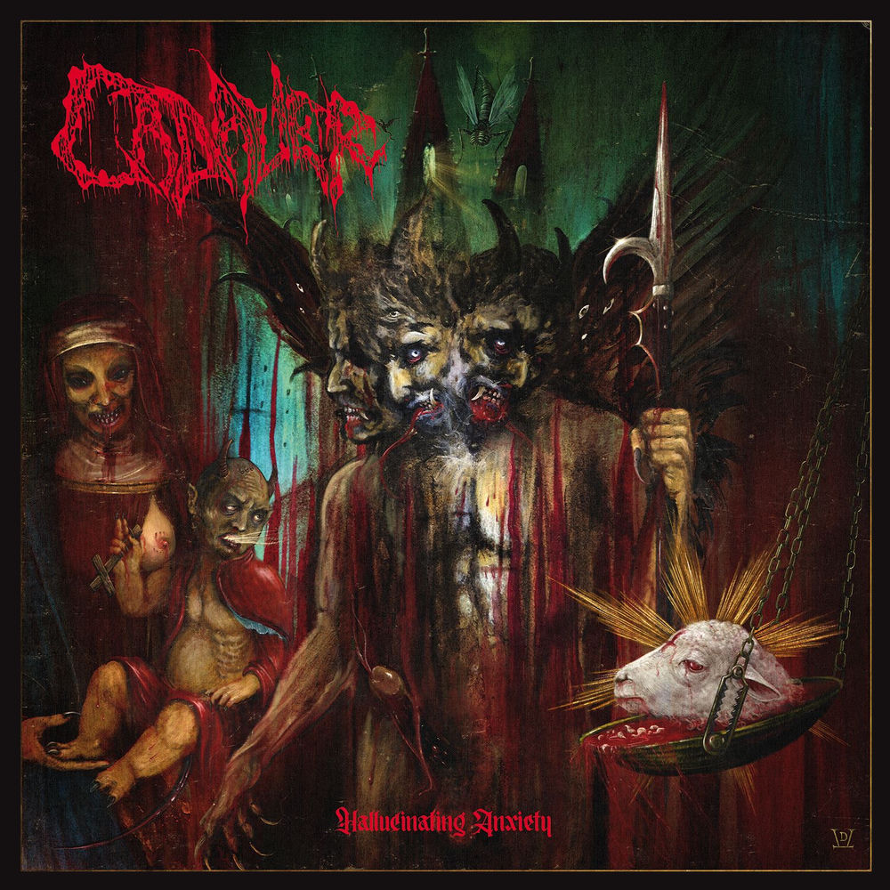 Cadaver — Hallucinating Anxiety, vinyl LP album cover