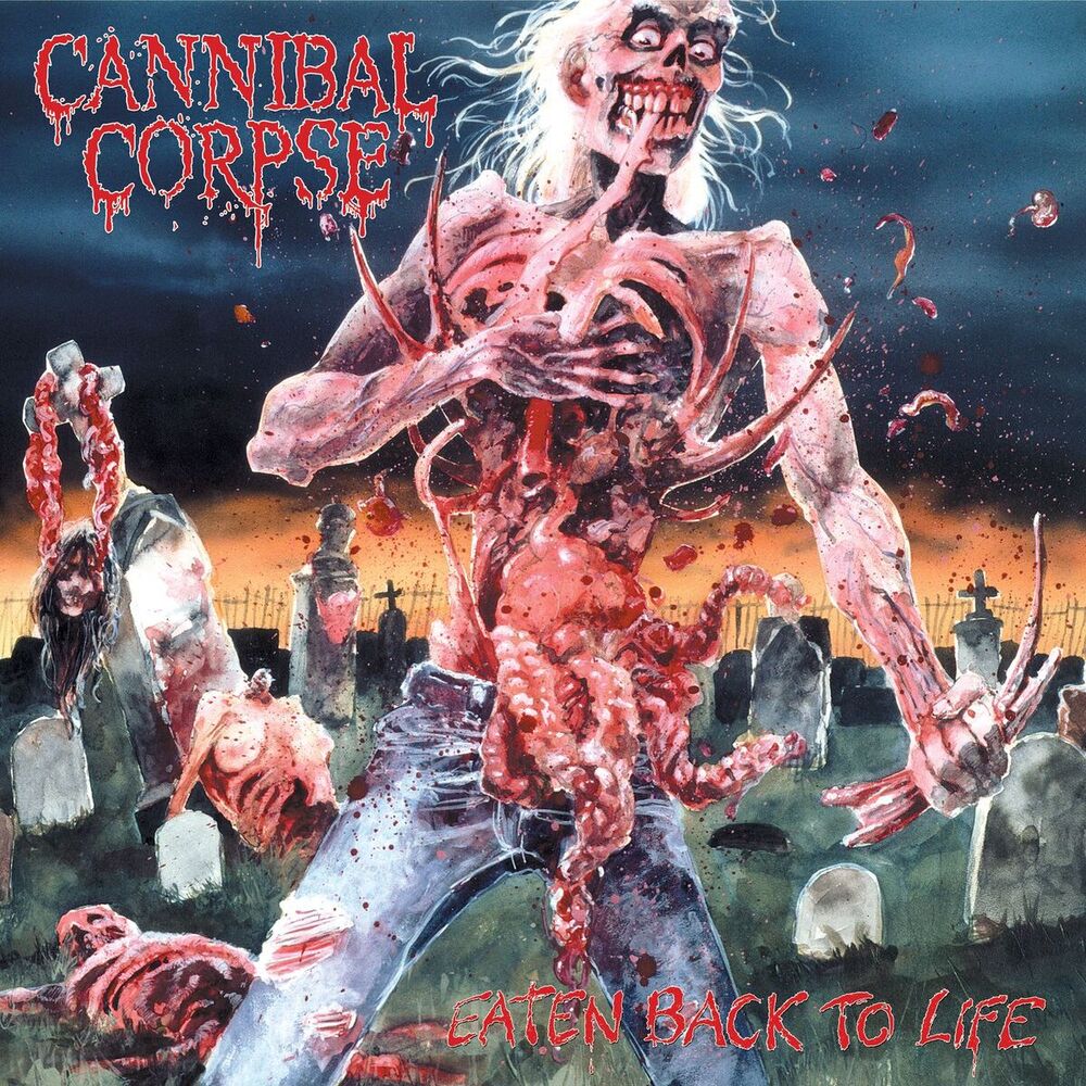 Cannibal Corpse — Eaten Back to Life, vinyl LP album cover