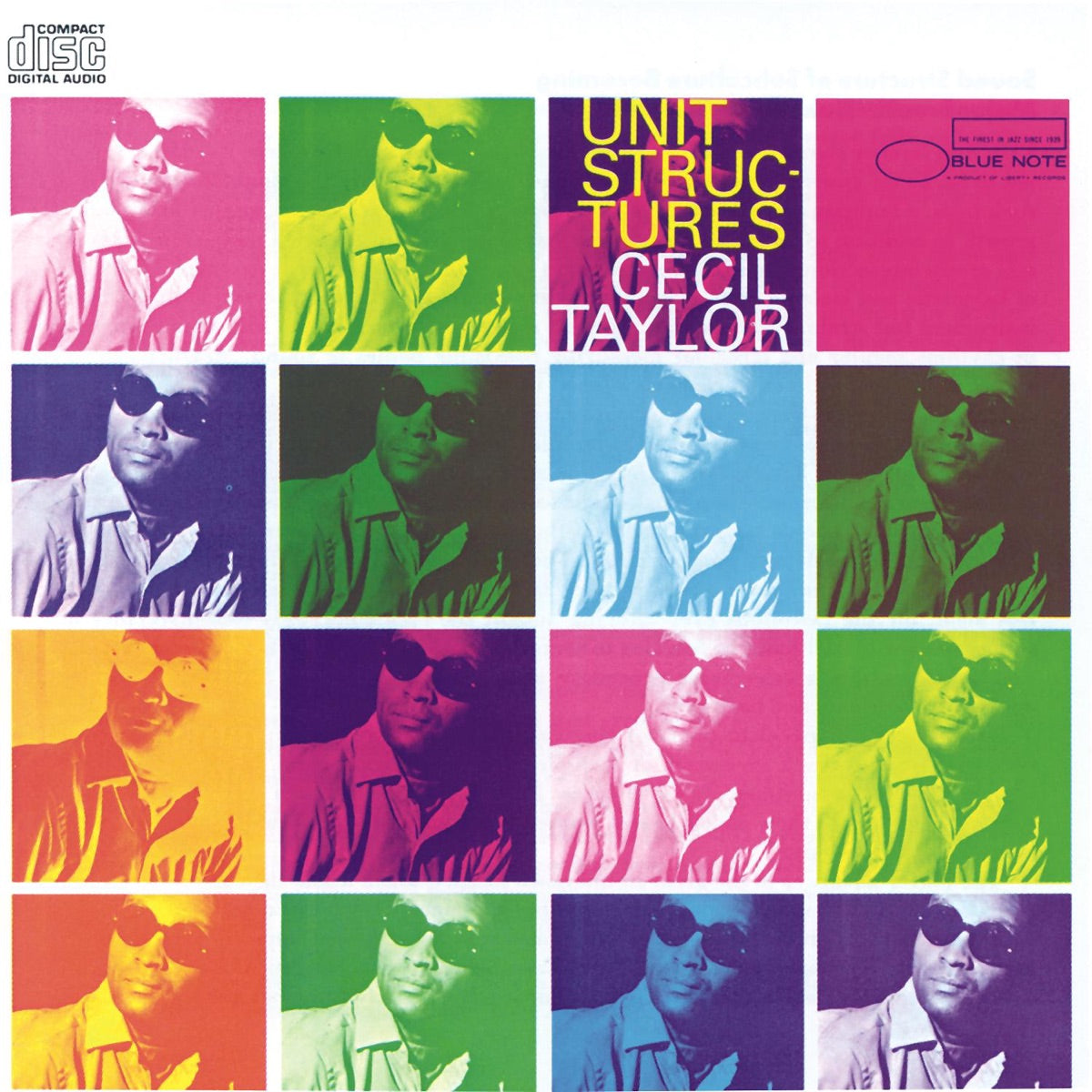 Cecil Taylor — Unit Structures, vinyl LP album cover
