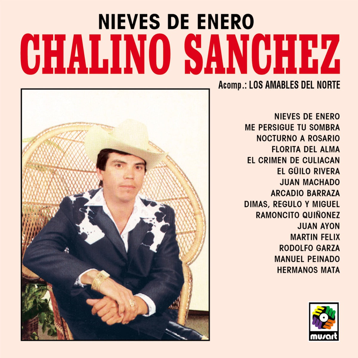 Chalino Sánchez — Nieves de Enero, vinyl LP album cover