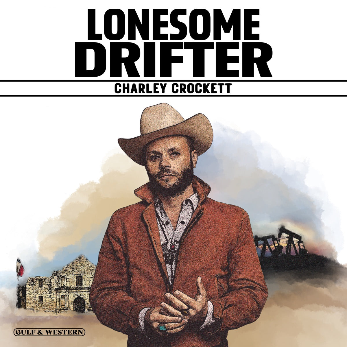Charley Crockett — Lonesome Drifter, vinyl LP album cover