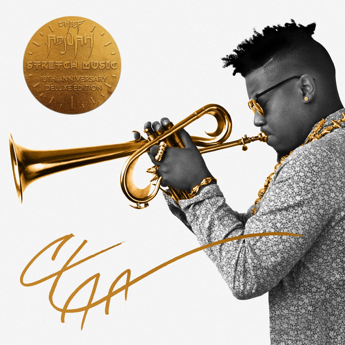 Chief Adjuah — Stretch Music 10th Anniversary Deluxe Edition (feat. Christian Scott aTunde Adjuah), vinyl LP album cover