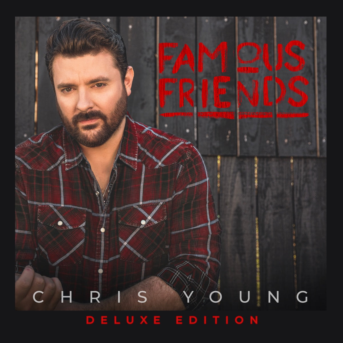 Chris Young — Famous Friends (Deluxe Edition), vinyl LP album cover