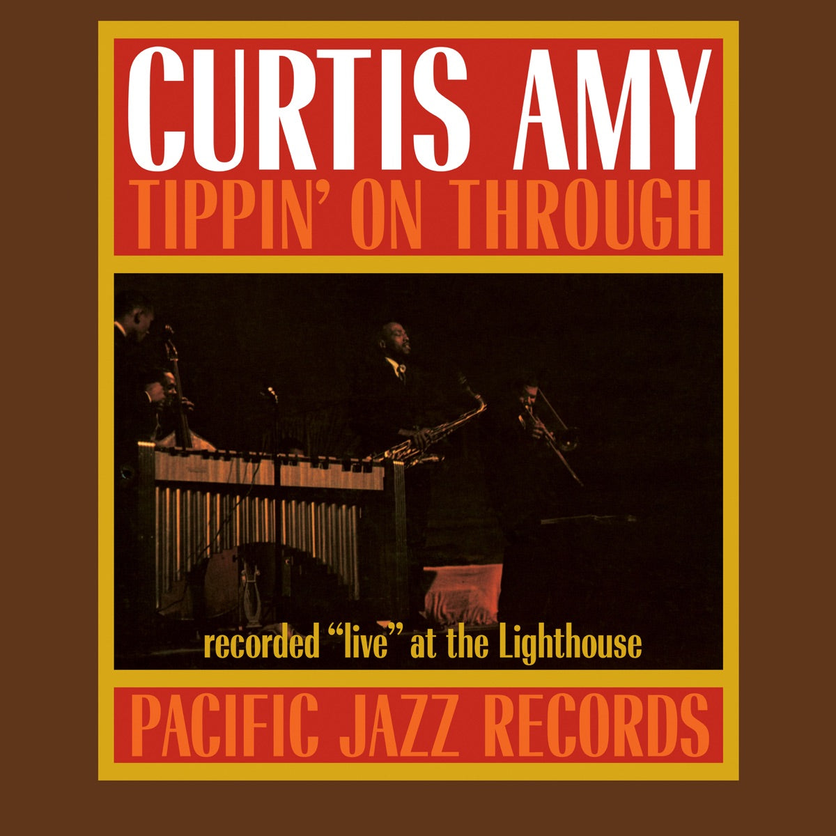 Curtis Amy — Tippin' On Through (Live), vinyl LP album cover