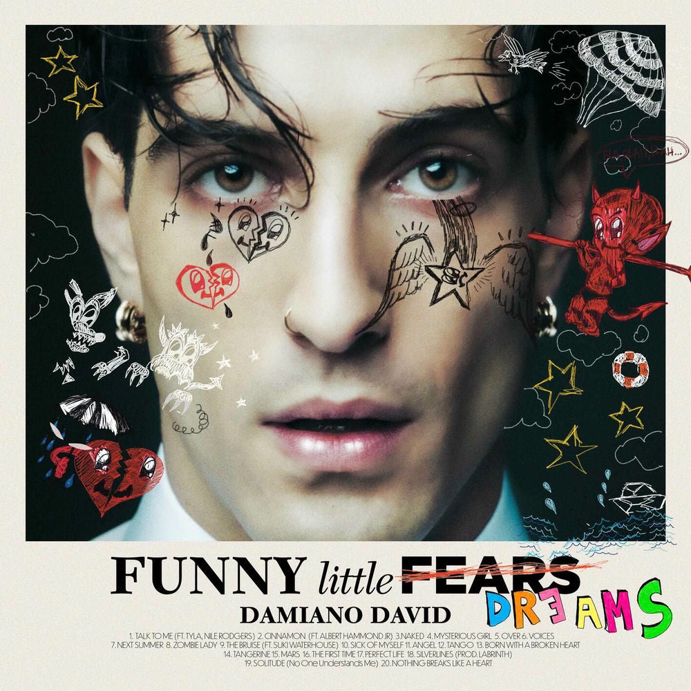 Damiano David — FUNNY little FEARS (DREAMS), vinyl LP album cover