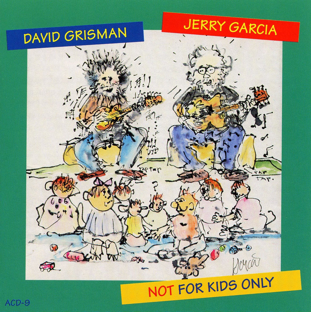 David Grisman & Jerry Garcia — Not for Kids Only, vinyl LP album cover