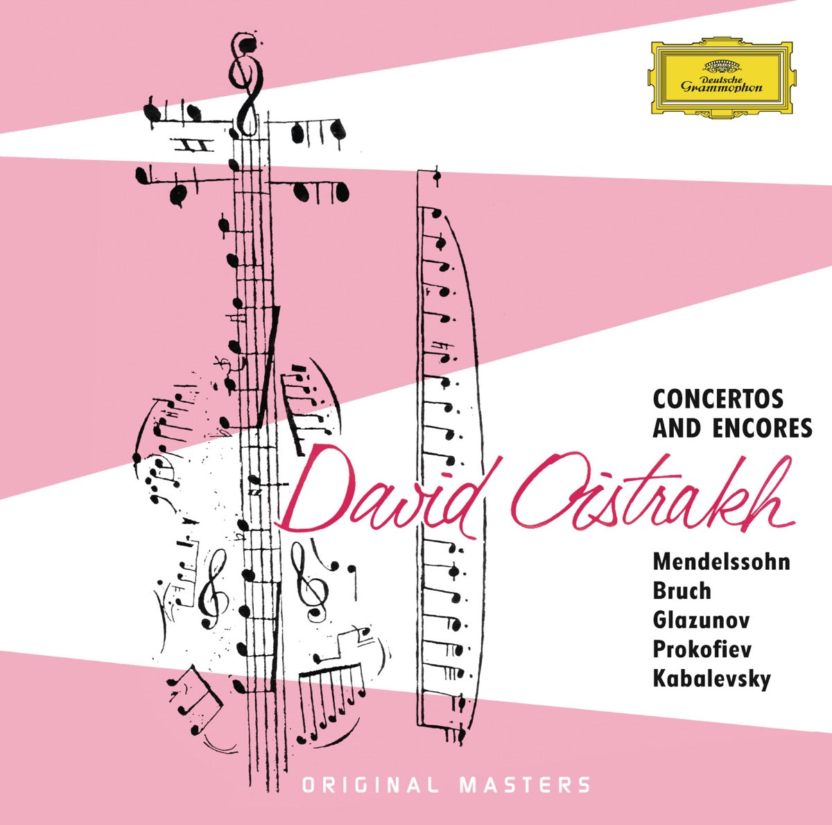 David Oistrakh, USSR State Symphony Orchestra & Kirill Kondrashin — David Oistrakh - Concertos and Encores, vinyl LP album cover