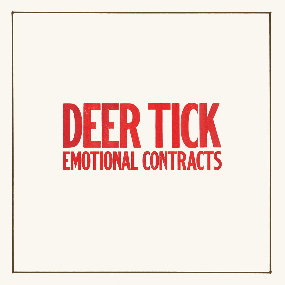 Deer Tick — Emotional Contracts, vinyl LP album cover