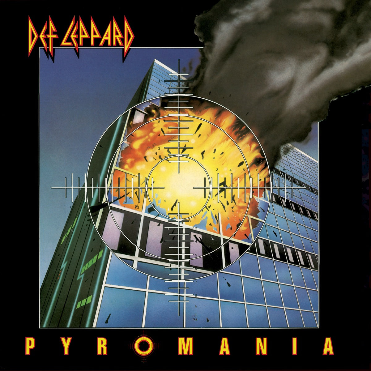 Def Leppard — Pyromania, vinyl LP album cover