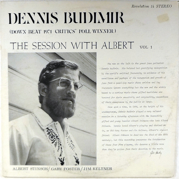 Dennis Budimir — The Session With Albert Vol 1, vinyl LP album cover