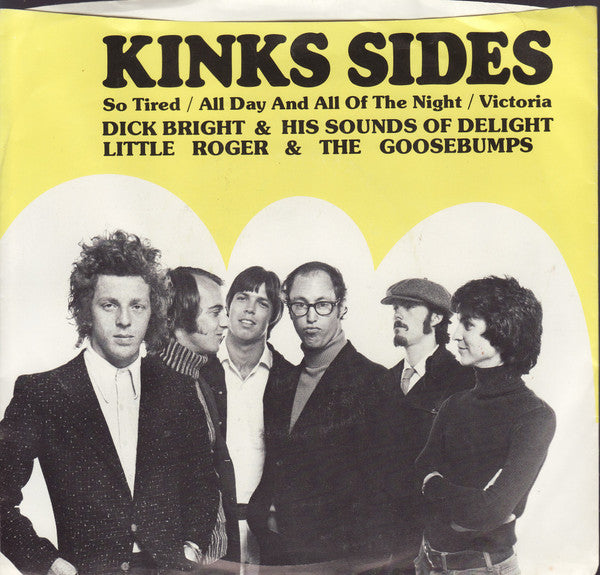 Dick Bright And His Sounds Of Delight Orchestra With Little Roger / Little Roger & The Goosebumps — Kinks Sides, 7-inch vinyl single album cover