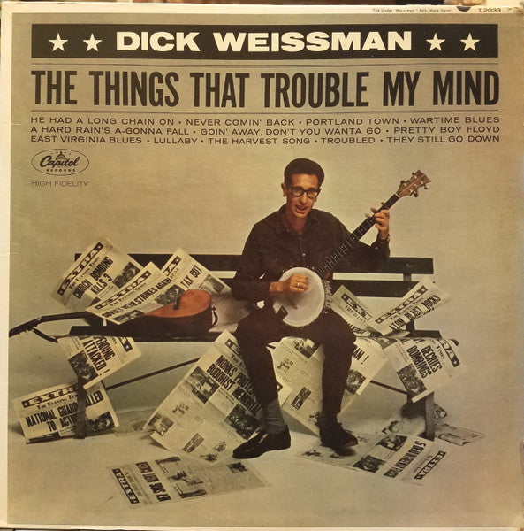 Dick Weissman — The Things That Trouble My Mind, vinyl LP album cover