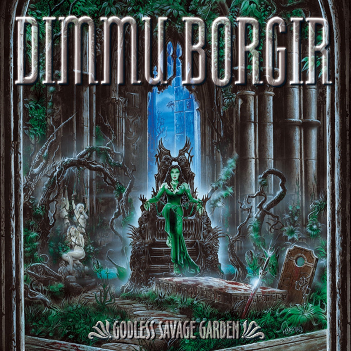 Dimmu Borgir — Godless Savage Garden, vinyl LP album cover