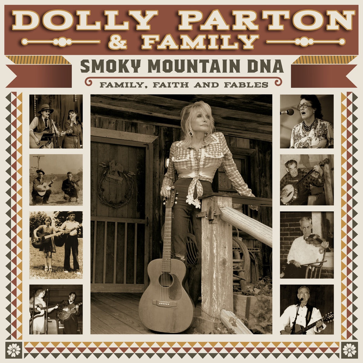 Dolly Parton & Family — Smoky Mountain DNA: Family, Faith and Fables, CD album cover