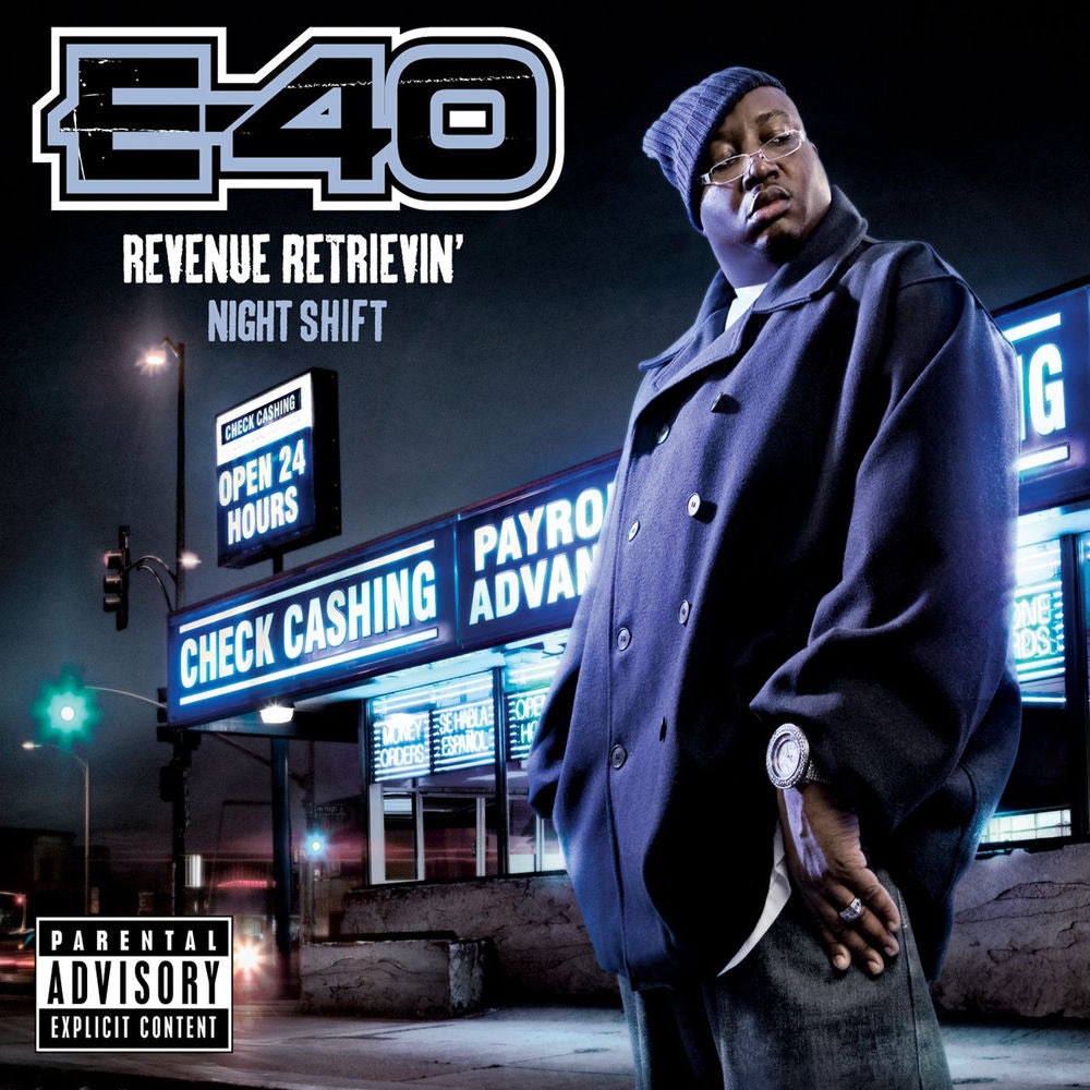 E-40 — Revenue Retrievin': Night Shift, vinyl LP album cover
