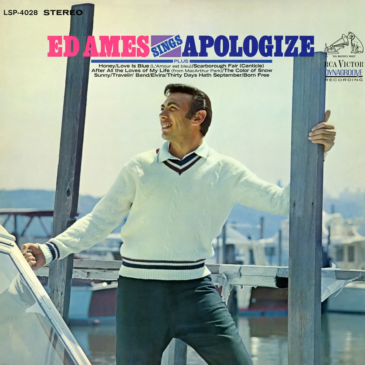 Ed Ames — Ed Ames Sings Apologize, vinyl LP album cover