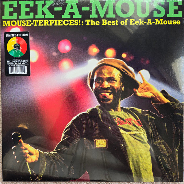 Eek-A-Mouse — MOUSE-TERPIECES!: The Best of Eek-A-Mouse, vinyl LP album cover
