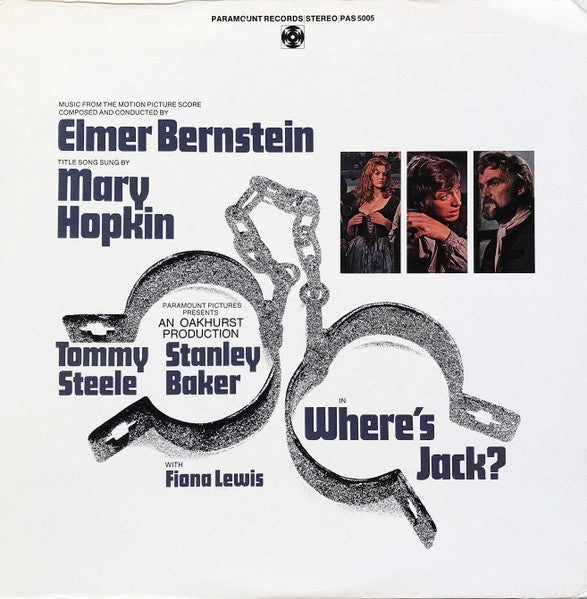 Elmer Bernstein — Where's Jack? (Music From The Motion Picture Score), vinyl LP album cover