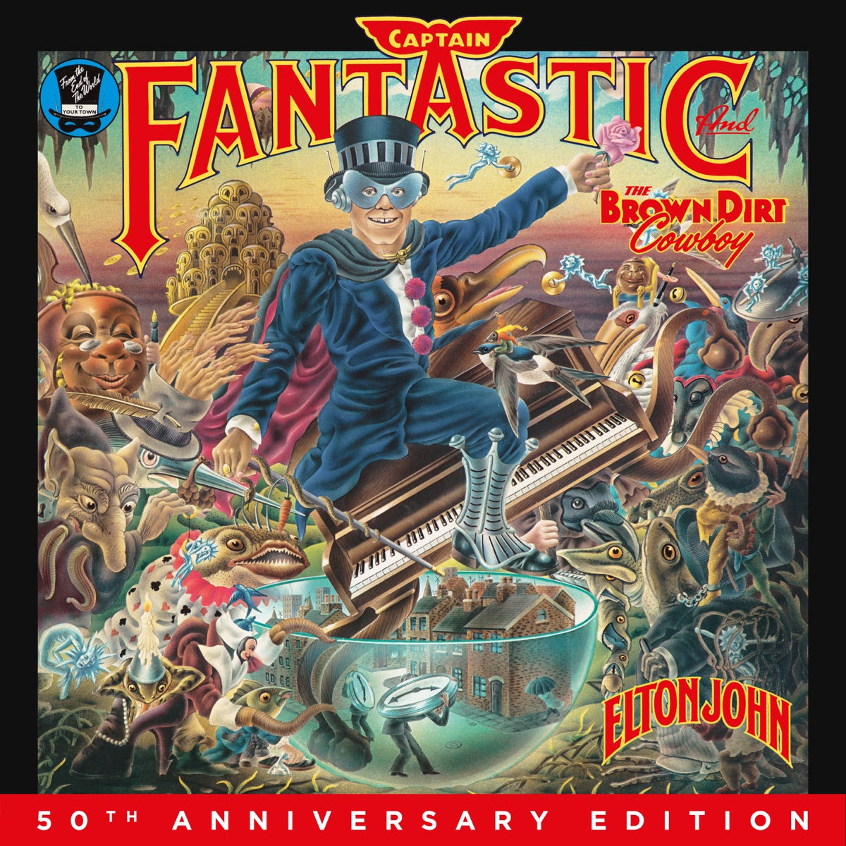 Elton John — Captain Fantastic And The Brown Dirt Cowboy (50th Anniversary Edition), CD album cover
