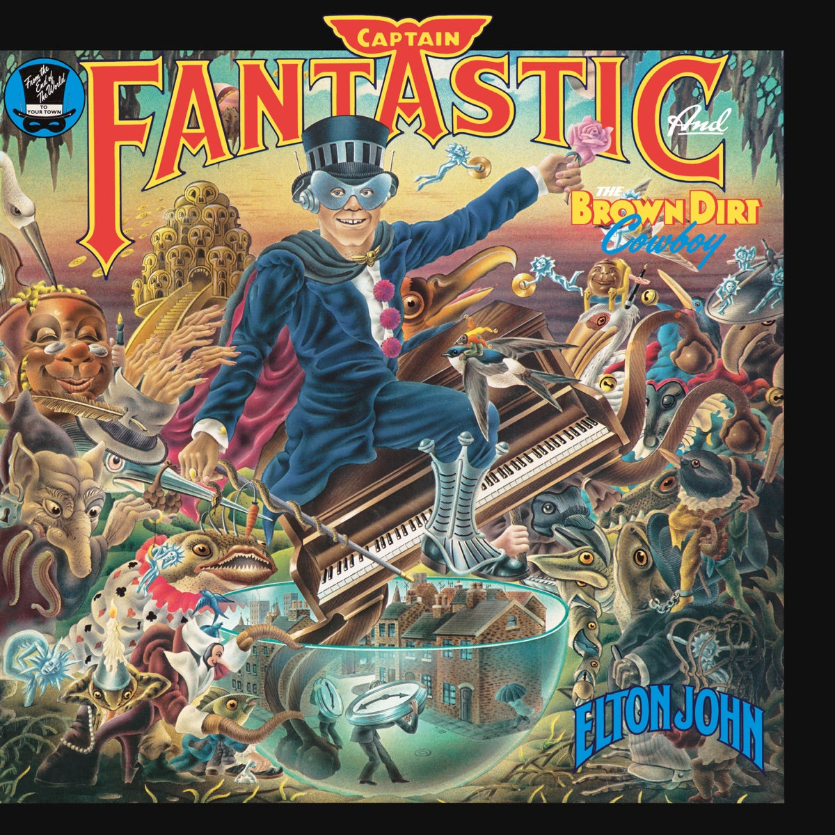 Elton John — Captain Fantastic and the Brown Dirt Cowboy, vinyl LP album cover