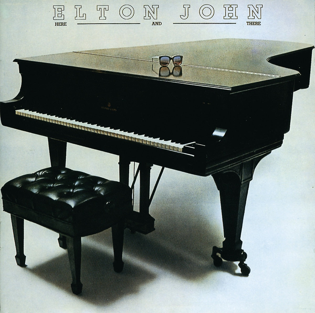 Elton John & John Lennon — Here and There (Live), 7-inch vinyl single album cover