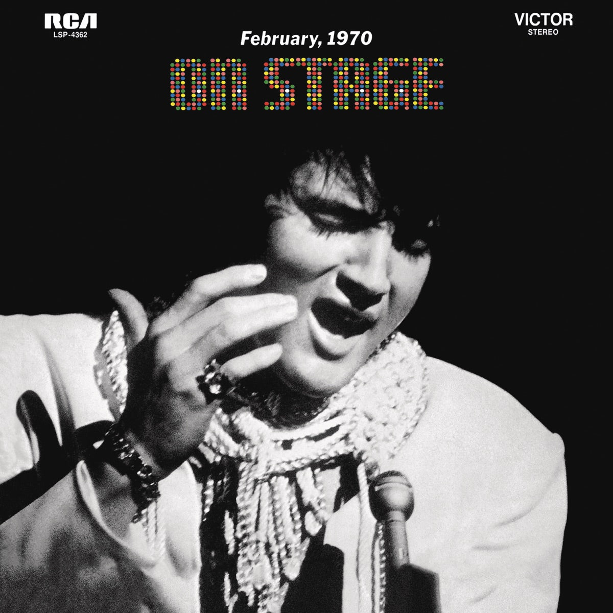 Elvis Presley — On Stage (Live), vinyl LP album cover