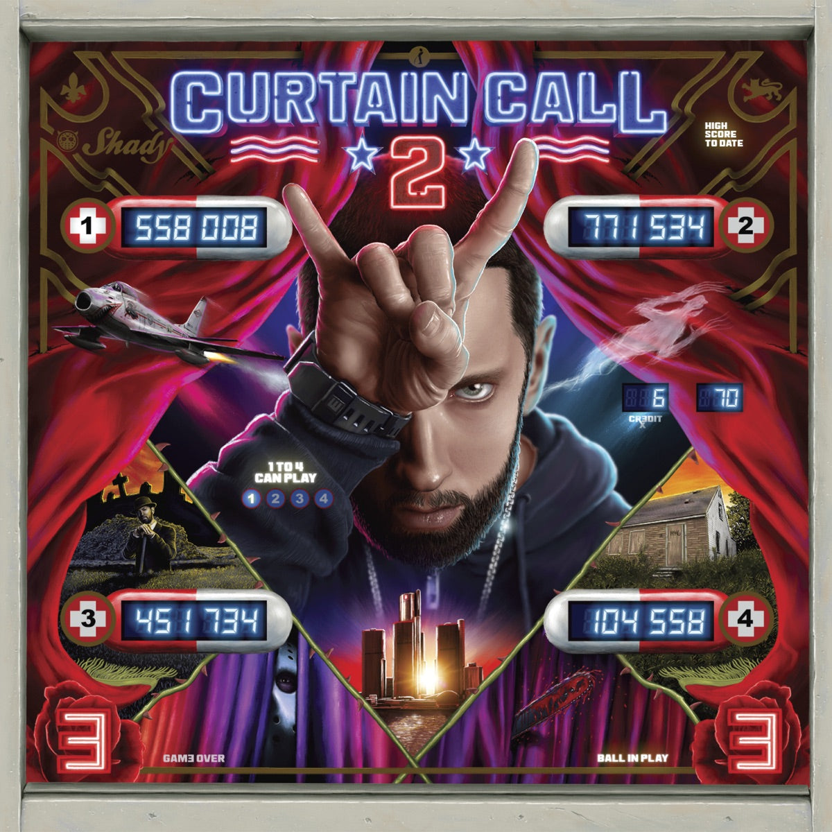 Eminem — Curtain Call 2, vinyl LP album cover