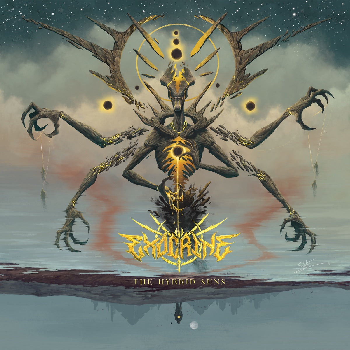 Exocrine — The Hybrid Suns, vinyl LP album cover