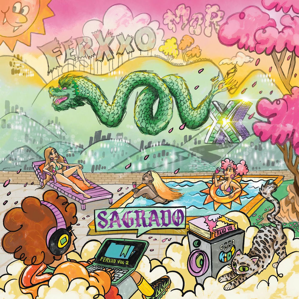 Feid — FERXXO VOL X: Sagrado, vinyl LP album cover