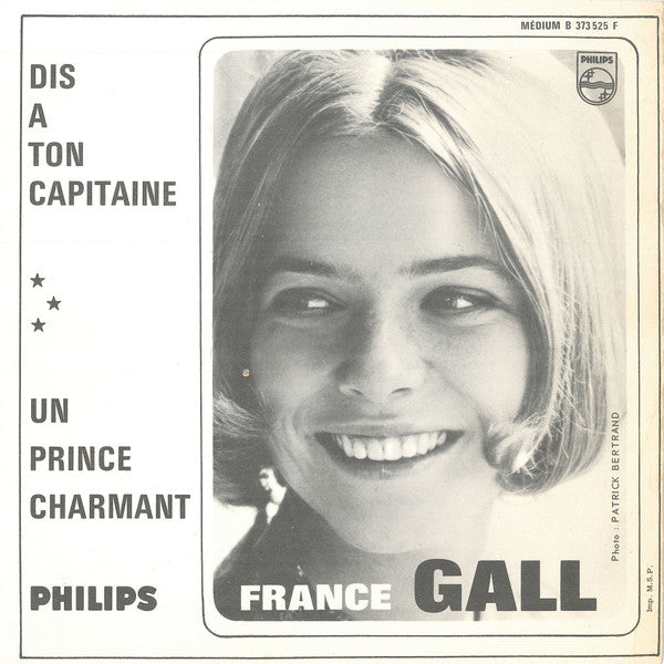 France Gall — Dis A Ton Capitaine / Un Prince Charmant, 7-inch vinyl single album cover