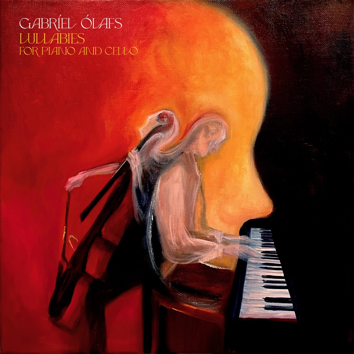 Gabríel Ólafs — Lullabies for Piano and Cello, vinyl LP album cover
