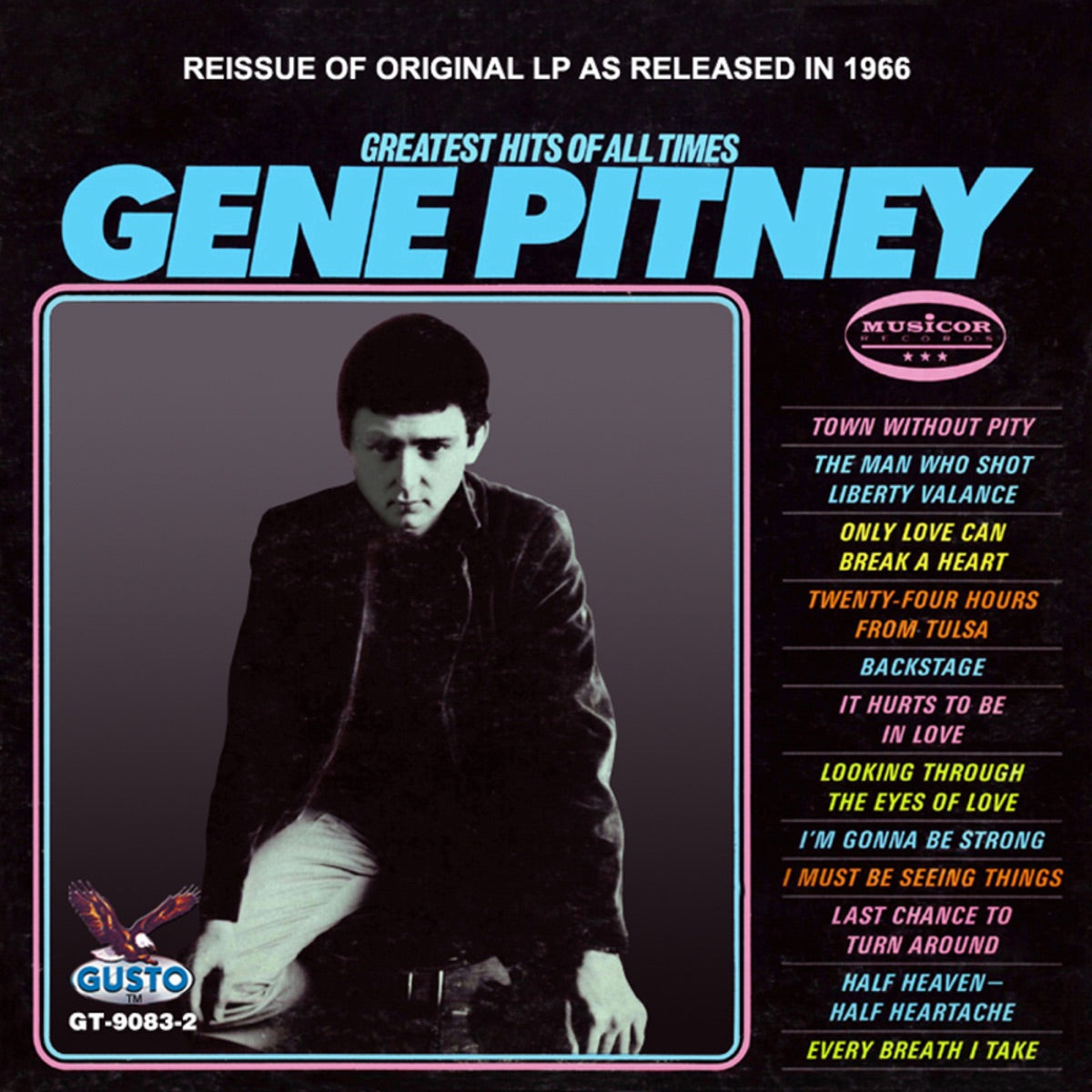 Gene Pitney — Gene Pitney: Greatest Hits of All Time, 7-inch vinyl single album cover