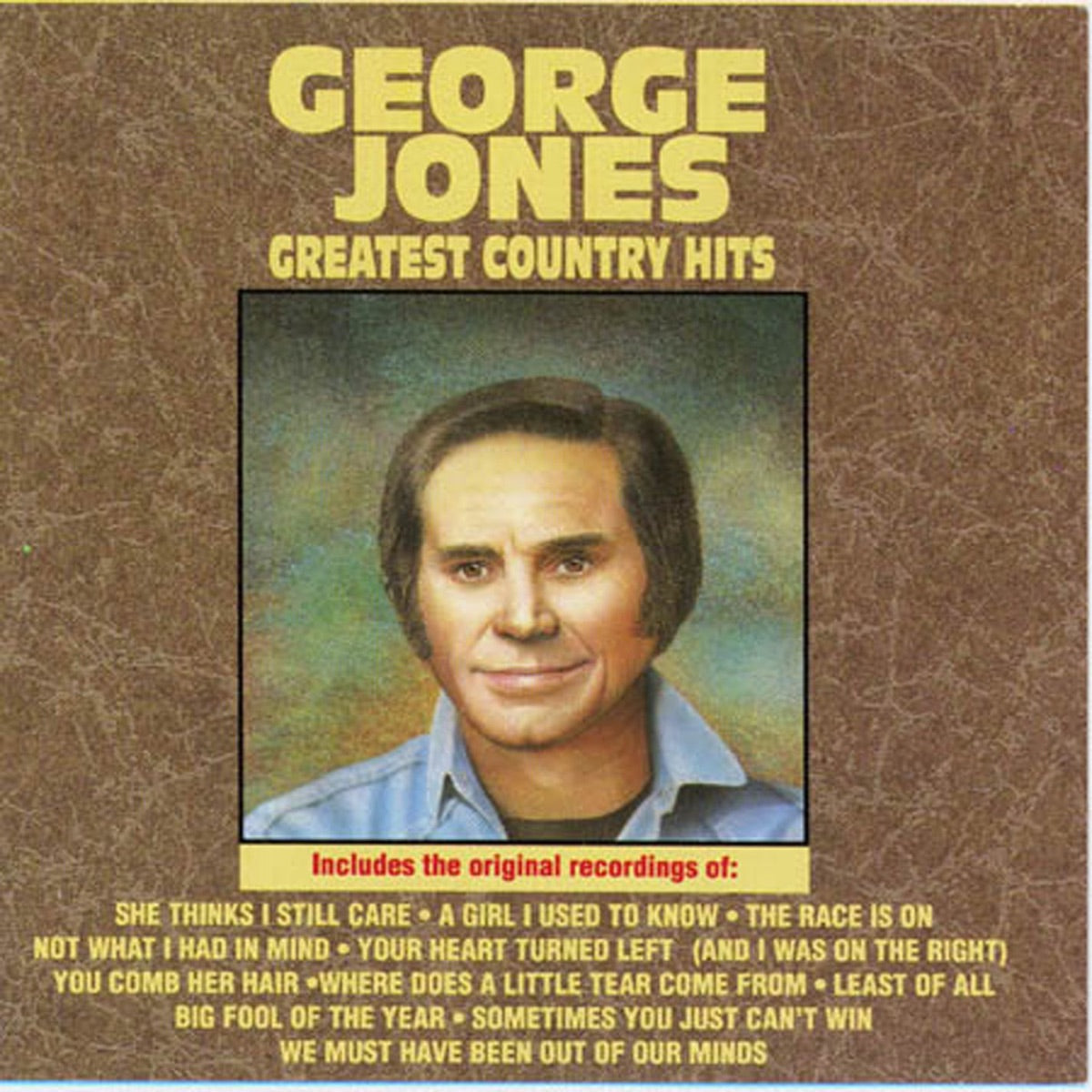 George Jones — Greatest Country Hits, vinyl LP album cover