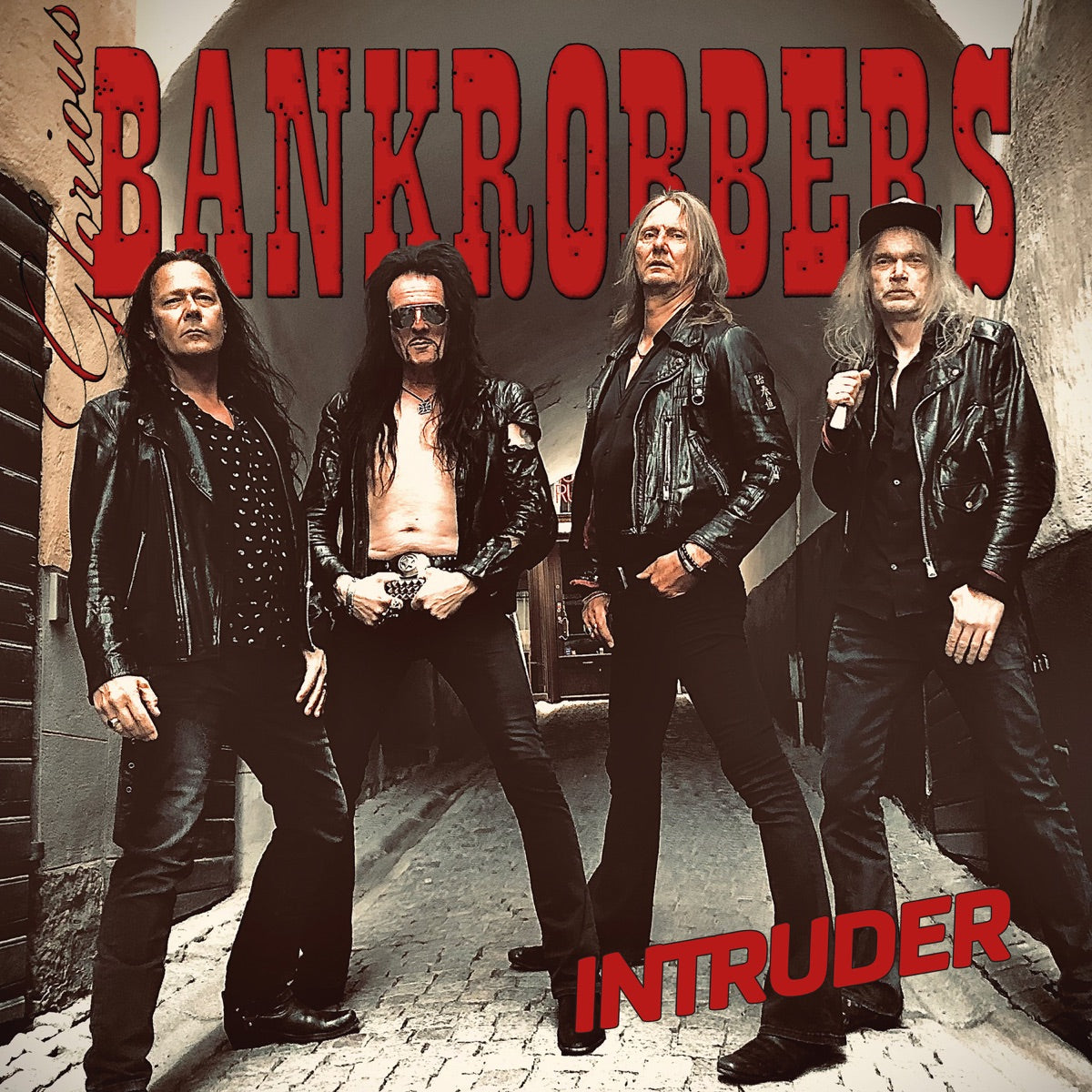 Glorious bankrobbers — Intruder, vinyl LP album cover