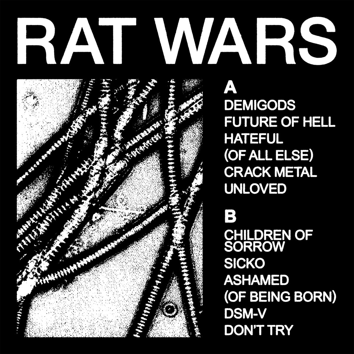HEALTH — RAT WARS, vinyl LP album cover