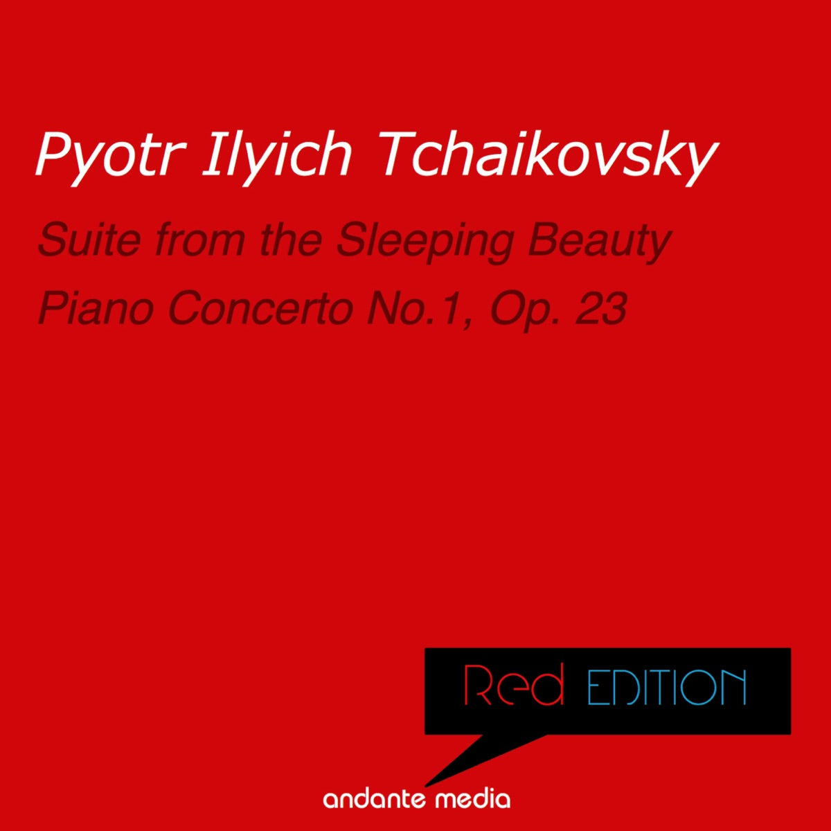 Helene Gal, Laurence Siegel & The New Philharmonic Orchestra London — Red Edition - Tchaikovsky: Italian Capriccio, Op. 45 & Piano Concerto No.1, Op. 23, vinyl LP album cover