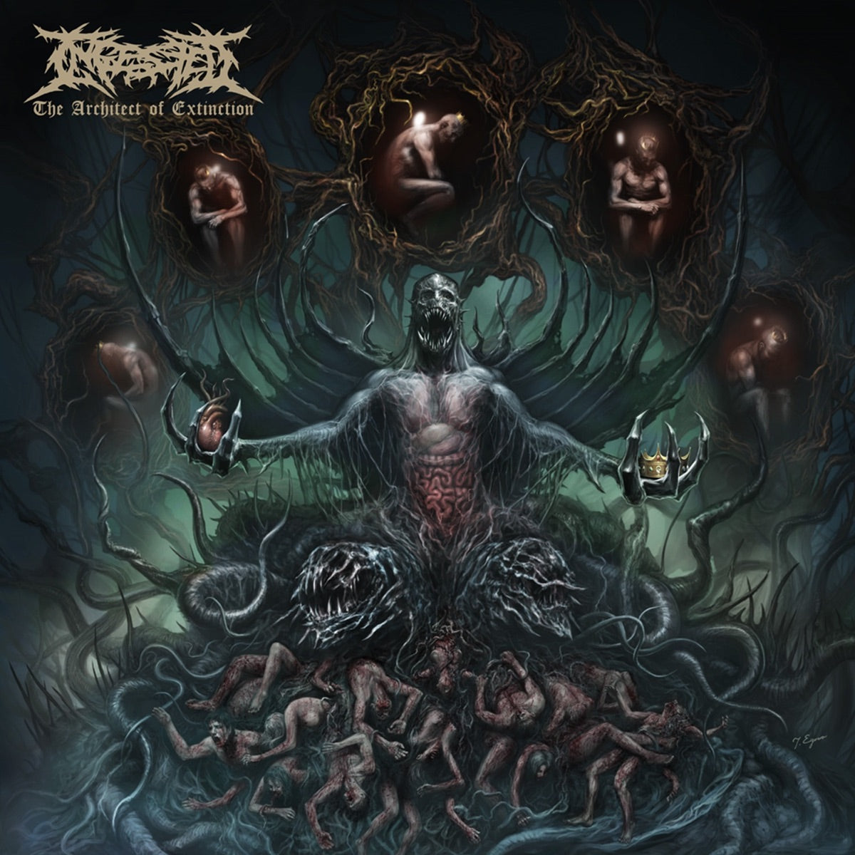 Ingested — The Architect of Extinction, vinyl LP album cover