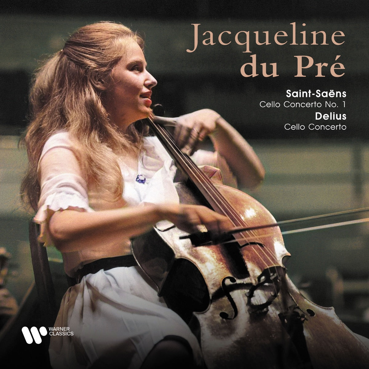 Jacqueline du Pré — Saint-Saëns: Cello Concerto No. 1, Op. 33 - Delius: Cello Concerto, vinyl LP album cover