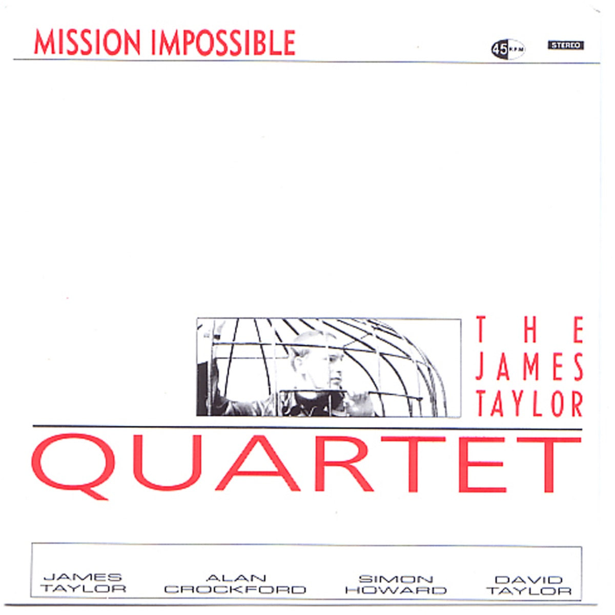 James Taylor Quartet — Mission Impossible, vinyl LP album cover