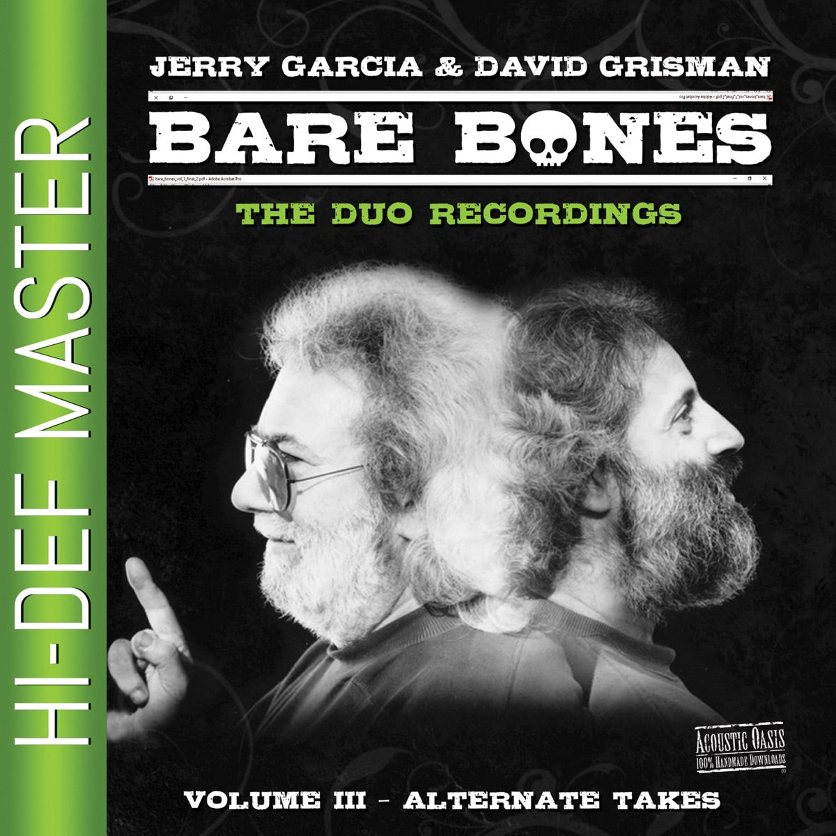 Jerry Garcia & David Grisman — Bare Bones, Vol. 3: The Duo Recordings (Alternate Takes), vinyl LP album cover