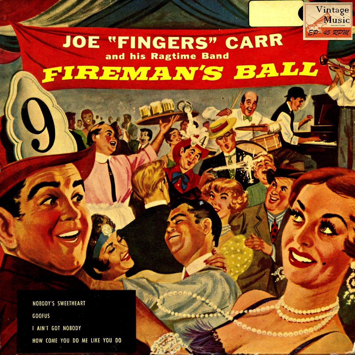 Joe "Fingers" Carr — Vintage Belle Epoque Nº 18 - EPs Collectors, "Fireman's Ball"", vinyl LP album cover