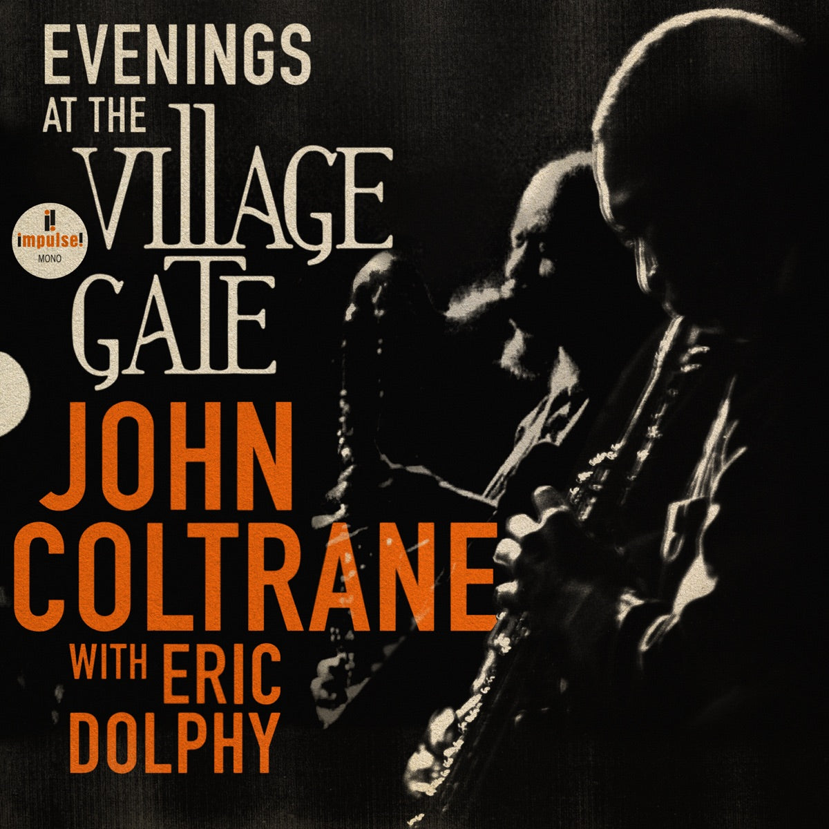 John Coltrane — Evenings At The Village Gate: John Coltrane (with Eric Dolphy) [Live], vinyl LP album cover