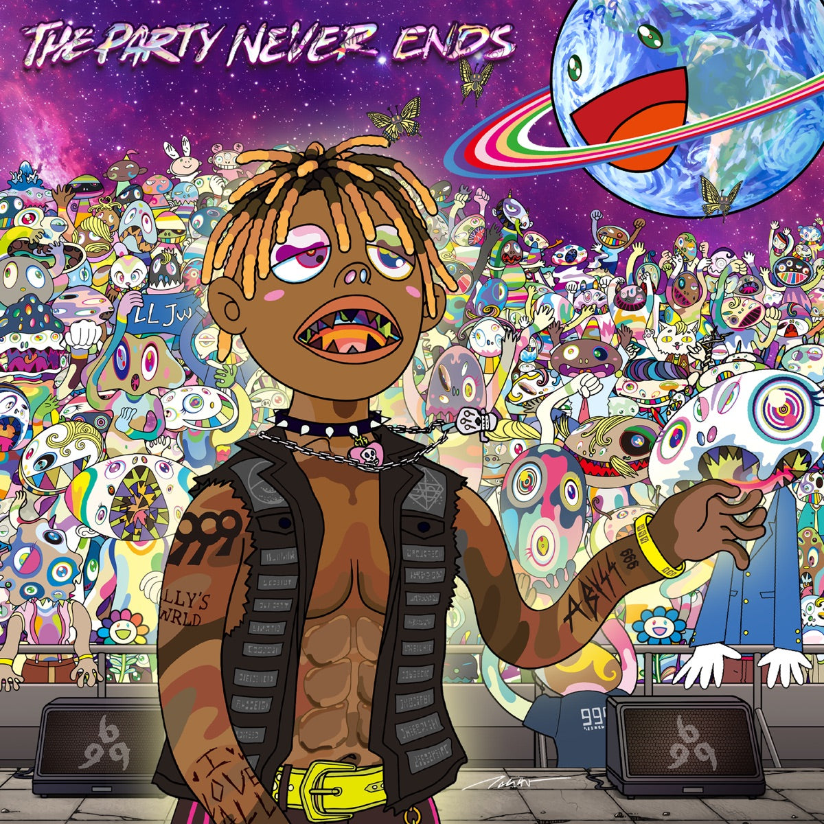 Juice WRLD — The Party Never Ends, CD album cover